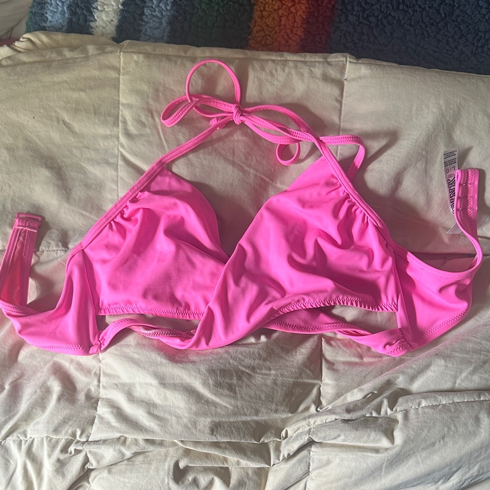 VS Pink Bright Pink Bikini Top